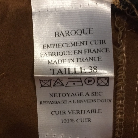 Follies brown suede and leather skirt. - Picture 3 of 6